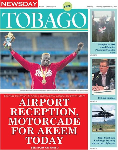 Newsday Tobago The Proof Is On The Paper Trinidad And Tobago Newsday