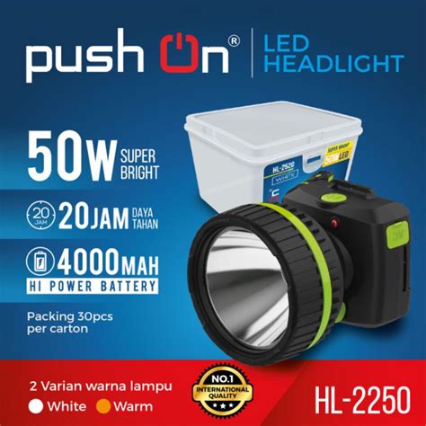 Jual Senter Kepala Push On Hl W Shopee Indonesia