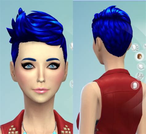 Sims 4 Hairs Darkiie Sims 4 Non Default Hairstyle Par
