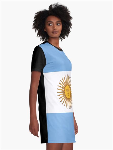Argentinian Flag Graphic T Shirt Dress For Sale By Designseventy Redbubble