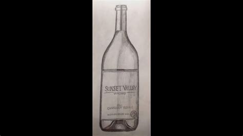 How to draw a baby bottle. How To Draw: A Wine Bottle - YouTube