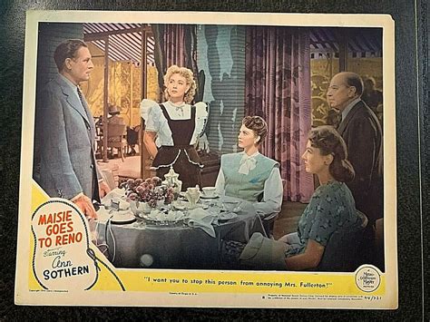 Maisie Goes To Reno 1944 Original Lobby Card Ann Sothern John Hodiak