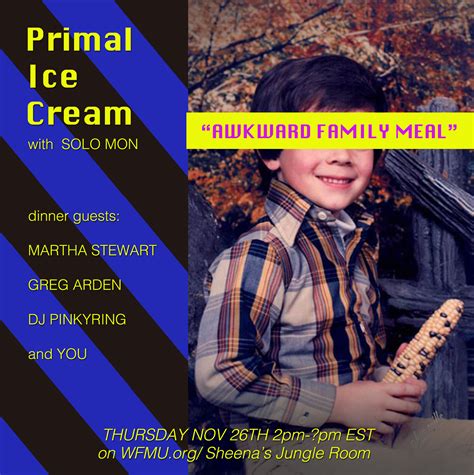 Wfmu Primal Ice Cream With Solo Mon Playlist From November 26 2020