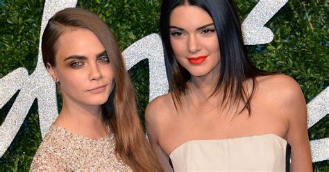 Topless Kendall Jenner And Cara Delevingne Lick Each Other In New Fashion Shoot Together