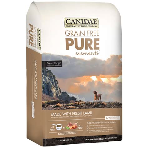 Salmon, salmon meal, menhaden fish meal, sweet potatoes, peas, canola oil if your dog has food allergies or sensitivities, the limited ingredients of the canidae pure dog food line are a good option, especially in the case. Canidae Grain Free PureElements with Fresh Lamb Dog Food ...
