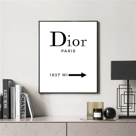 Dior Print Dior Wall Art Christian Dior Poster Christian Dior Etsy