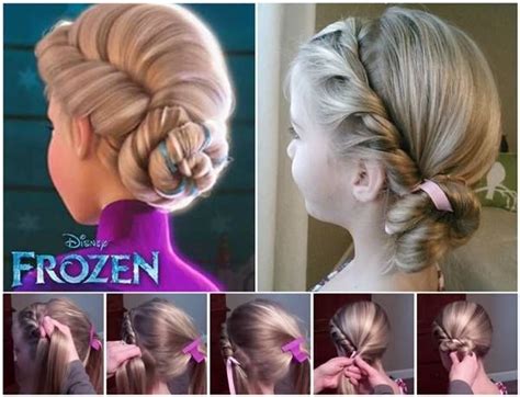 Diy Disney Elsa Frozen Coronation Hairstyle Tutorial Pictures Photos