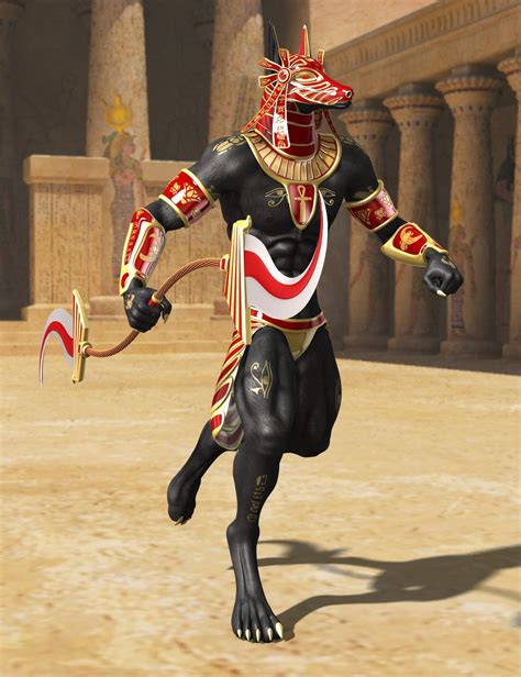 Genesis 2 Male Anubis Armor Daz 3d