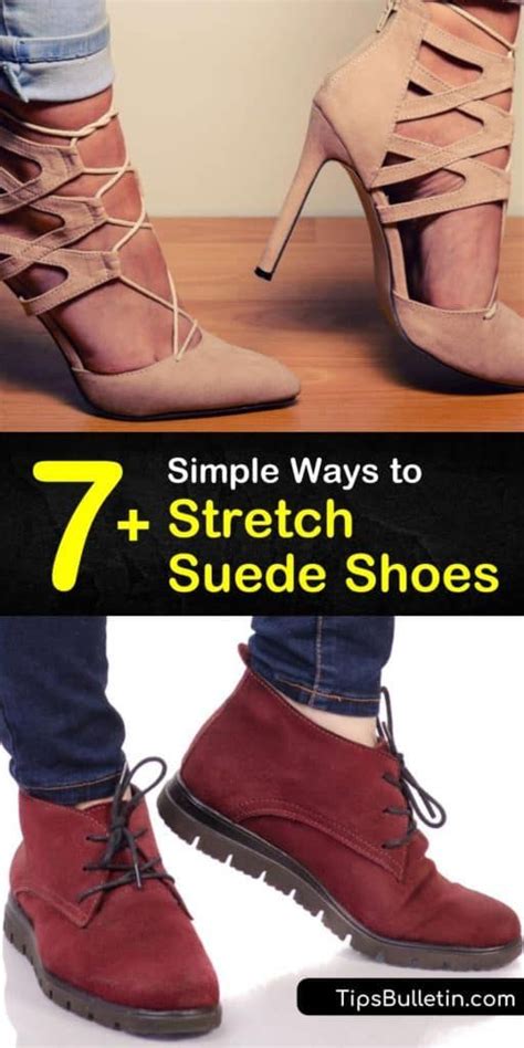 7 Simple Ways To Stretch Suede Shoes Stretch Suede Boots Boots Diy How To Stretch Shoes