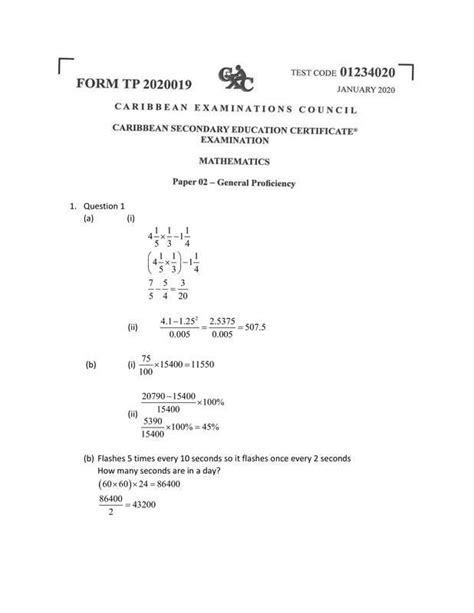 Cxc Probes Leak Of Math Paper 2 Kaieteur News