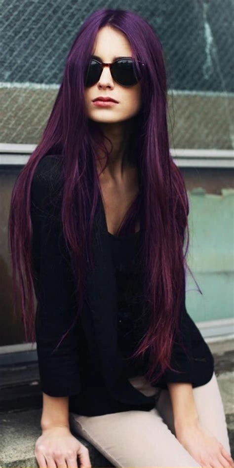 Whos The Most Trendy Girls With Purple Hair Hair Color Plum Dark