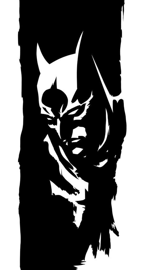 Batman By Philliecheesie On Deviantart Batman Silhouette Face Black
