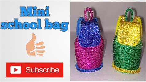 Diy School Bag Tutorial Miniature Backpack Back To School Art