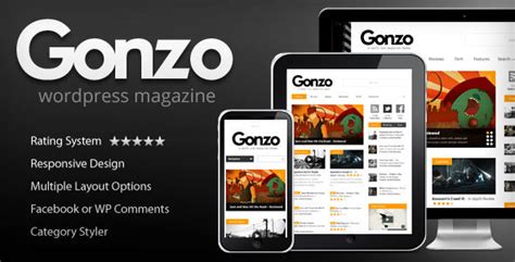 Gonzo V Clean Responsive WP Magazine ThemeForest JOJOThemes