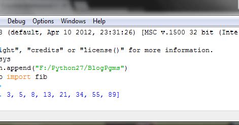 Computing For Beginners Python Module To Print Fibonacci Numbers My
