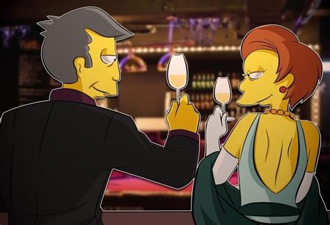 Seymour Skinner And Edna Krabappel Simpsons Art The Simpsons Seymour Skinner