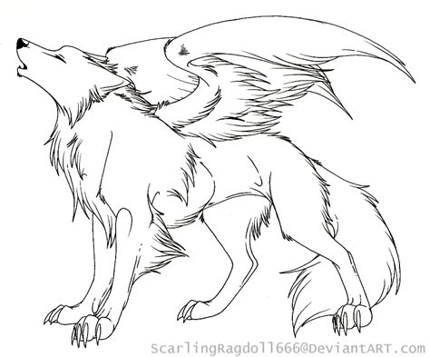 Wolf With Wings Coloring Pages At Getdrawings Free Download