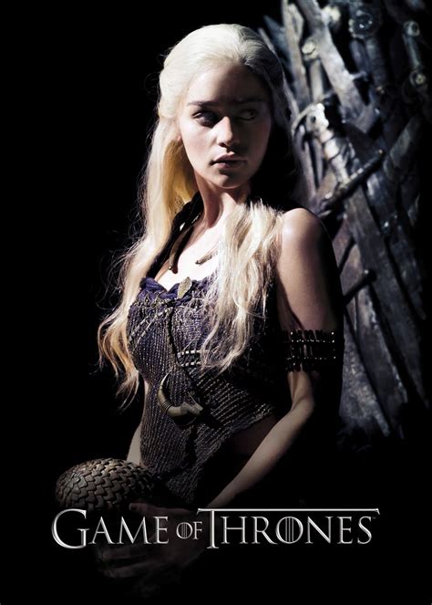 Daenerys Targaryen Poster Picture Metal Print Paint By Game Of