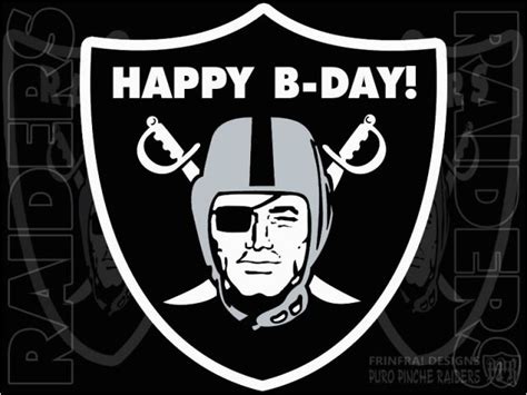 Free Oakland Raiders Birthday Card Happy Birthday Raiders Photo By