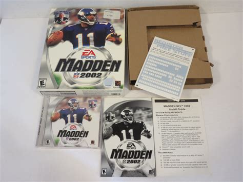 Madden Nfl 2002 Big Box Boxed Pc Cd Ea Sports Complete Game Ebay