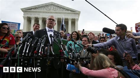 Us Supreme Court Rules Gay Marriage Is Legal Nationwide Bbc News