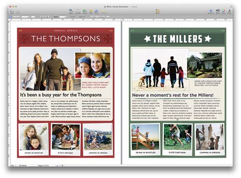 Create a holiday newsletter with Pages or iPhoto | Macworld