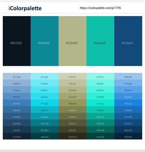 1 Latest Color Schemes With Swamp Green And Caribbean Green Color Tone Combinations 2023