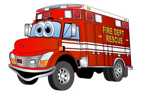 fire truck cartoon clipart