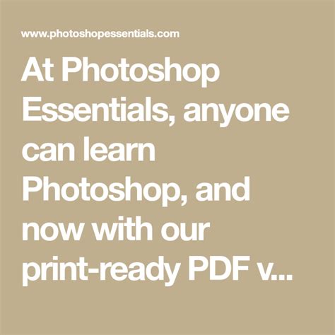 At Photoshop Essentials Anyone Can Learn Photoshop And Now With Our