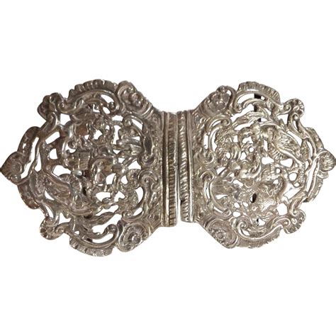 Victorian Sterling Silver Ladies Belt Buckle 1895 From Molotov On
