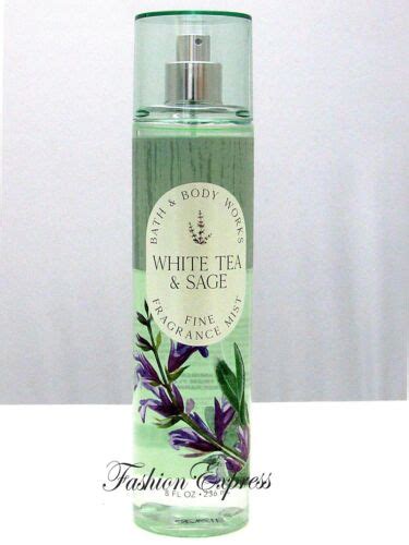 Bath And Body Works White Tea And Sage Fragrance Body Mist Spray 8 Fl Oz 667554942981 Ebay