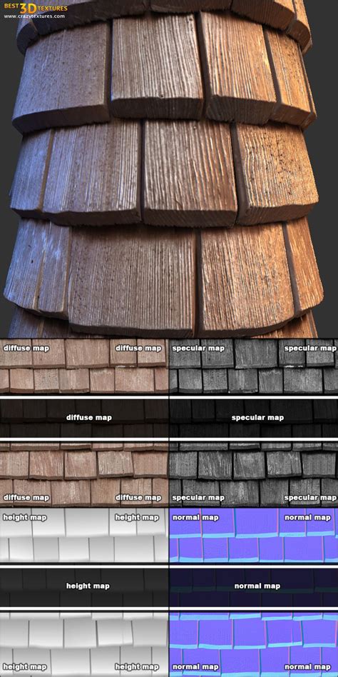 Roof Tile Vray Material 3ds Max