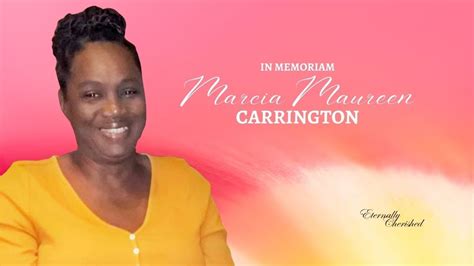 Marcia Maureen Carrington Funeral Service Youtube 1080p Youtube