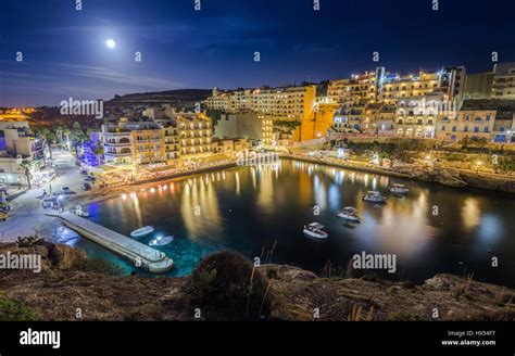 Xlendi Gozo Night Photograph Of Maltas Most Beautiful Mediterranean