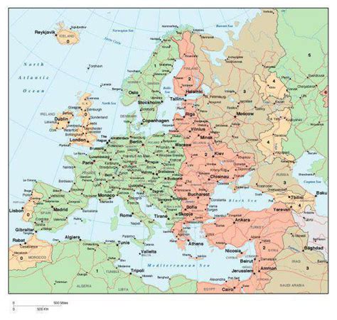 Time Zone Map Europe Printable