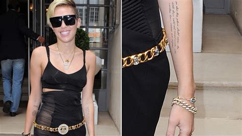 Miley Cyruss Smartest Tattoo