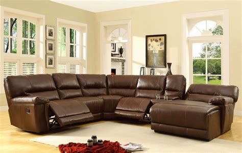 Blythe Sectional Reclining Sofas Leather 