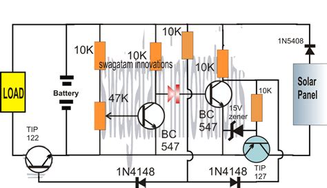 Lots of small solar cells spread over a large area can work together to provide enough power to be useful. Solar Charger Circuit using Transistors with Automatic Cut-off