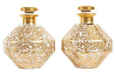 Antique French Perfume Bottles Pair French Perfume Bottles Perfume