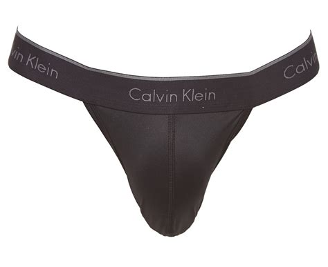 Calvin Klein Men S Microfibre Stretch Y Back Thong Pack Black Ebay