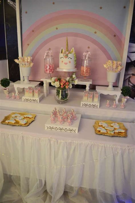 Unicorns Birthday Party Ideas Photo 1 Of 11 Birthday Candy Rainbow