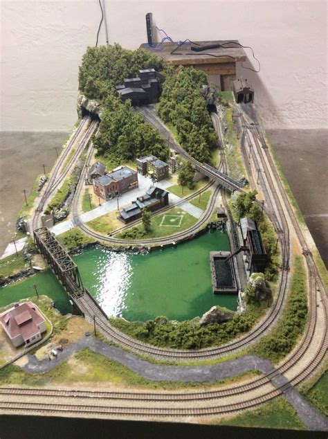Professionally Built N Scale Train Layout Tidewater Junction Ebay In 2023 N Scale