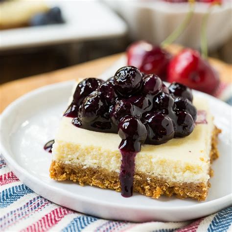 Check out our cheesecake toppings selection for the very best in unique or custom, handmade pieces from our cakes shops. Lightened-Up Cheesecake Bars with Fruit Topping - Spicy ...