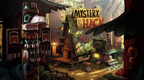 An Image Of A Game Scene With The Title Mystery Shack On Its Screen