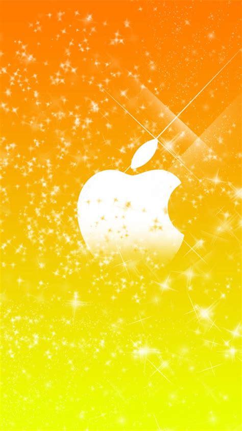 Apple Yellow Stars Background Iphone X 876543gs