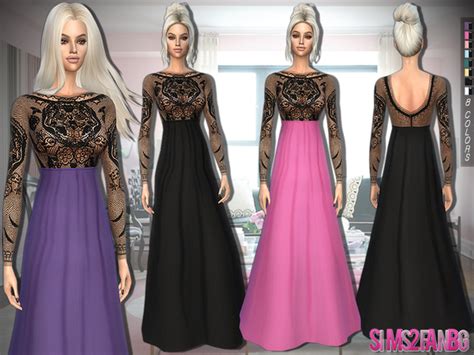 328 Evening Gown By Sims2fanbg At Tsr Sims 4 Updates