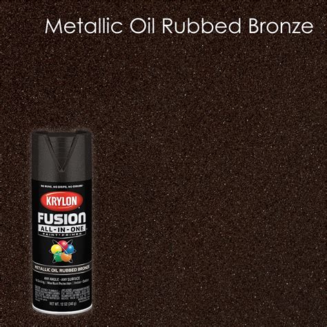 Krylon Fusion All In One Spray Paint Metallic Oil Rubbed Bronze 12 Oz