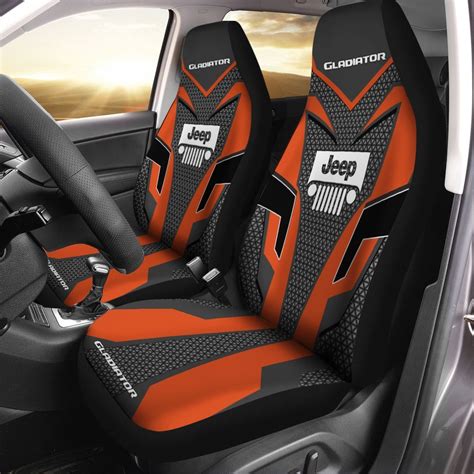 Jeep Gladiator Lph Ht Car Seat Cover Set Of Ver Orange