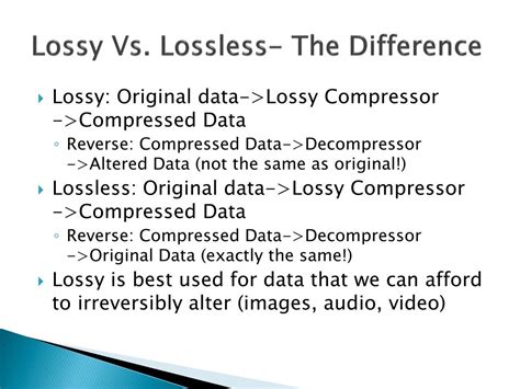 Ppt Lossy Compression Powerpoint Presentation Free Download Id6920590