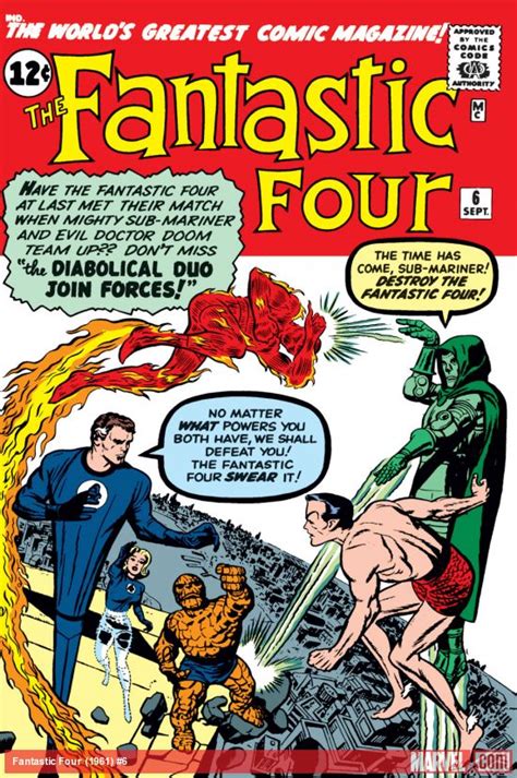 Fantastic Four 1961 6 Comics